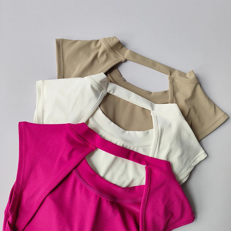 Women Sports Bra Top Push up Sexy Beauty Back Fitness Yoga Bra T-Shirts Sport Tops for Women Breathable Running Vest Gym Wear