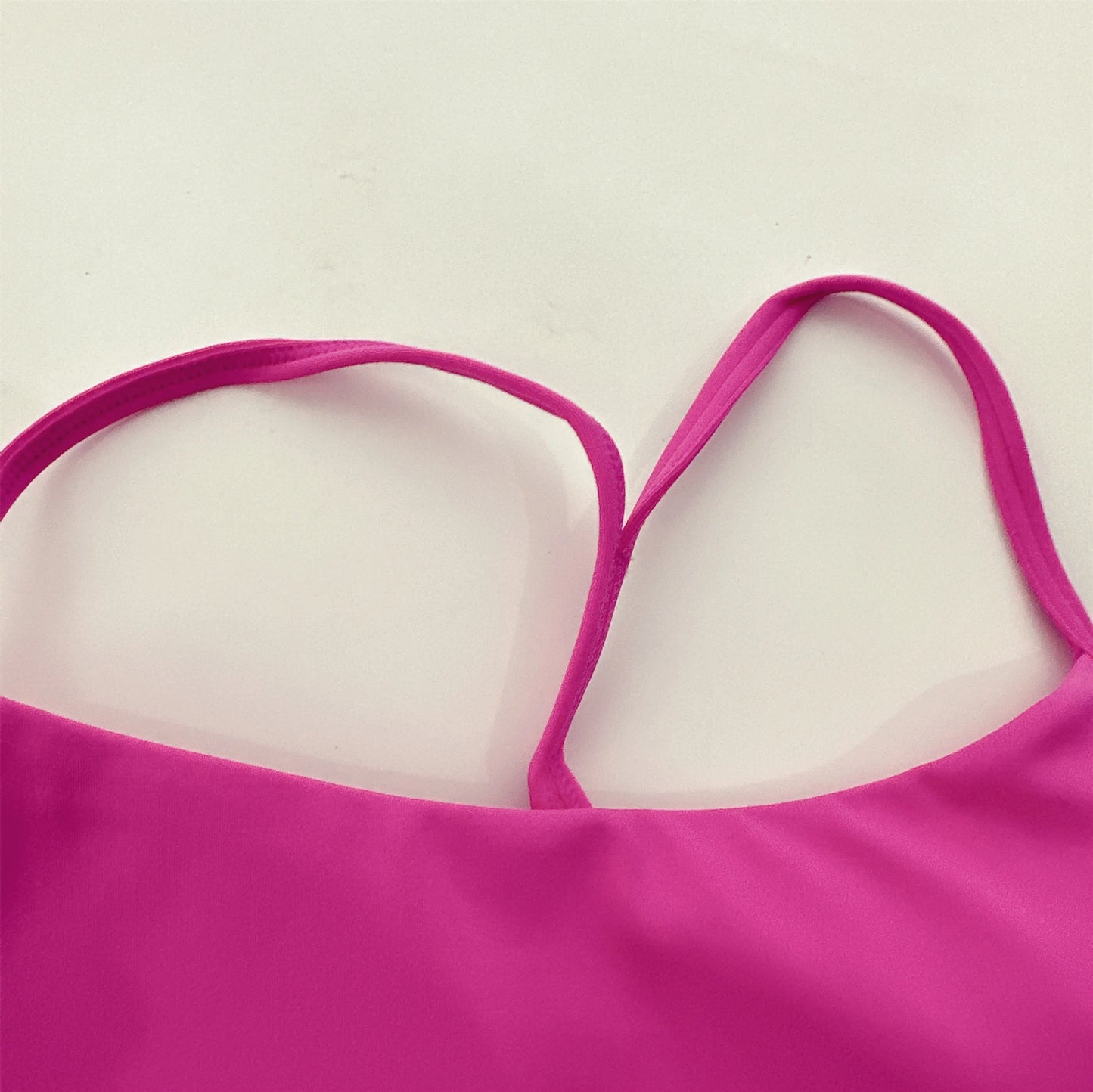 Solid Color Women Y-Line Straps Fitness Sport Bra High Strength Top Comprehensive Training Gym Yoga Underwear Top with Chest Pad